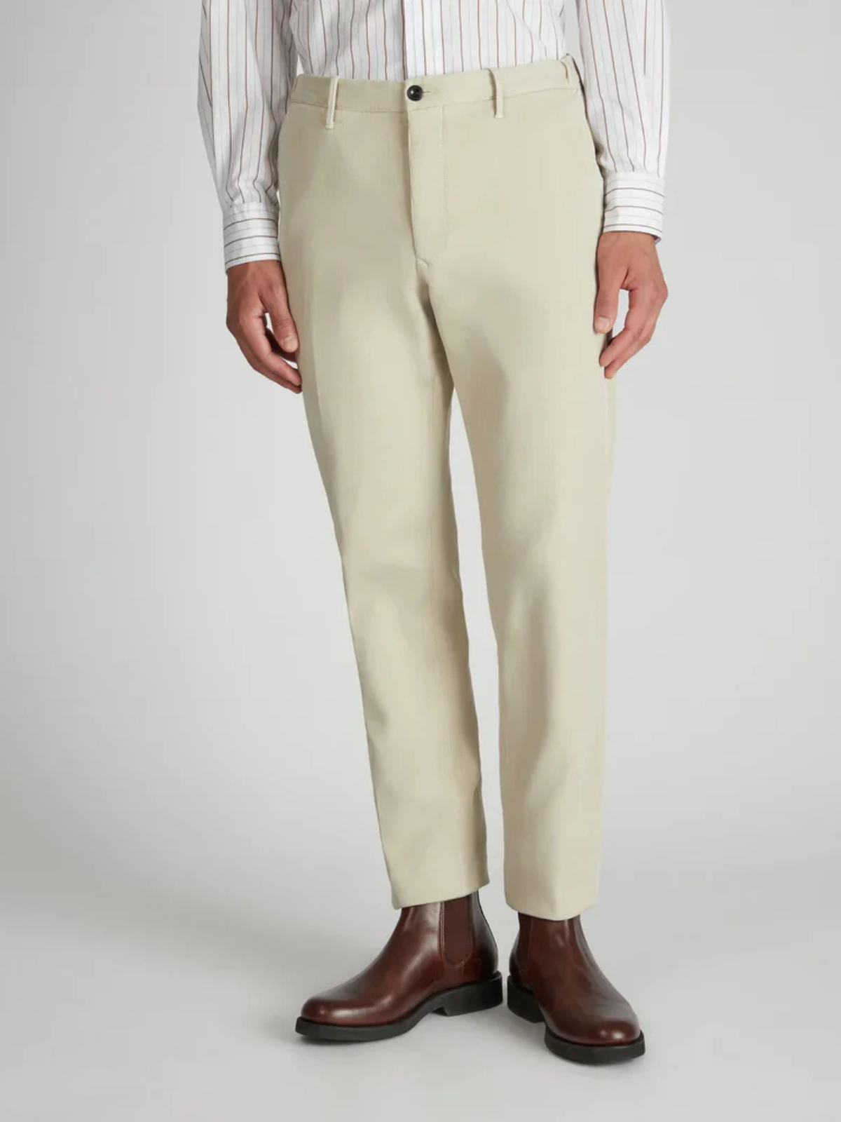 Men's Slim Fit Stretch Cotton Trousers