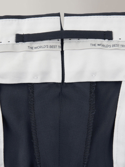 Men's Slim Fit Tropical Wool Trousers