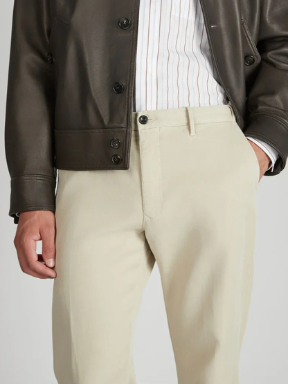 Men's Slim Fit Stretch Cotton Trousers