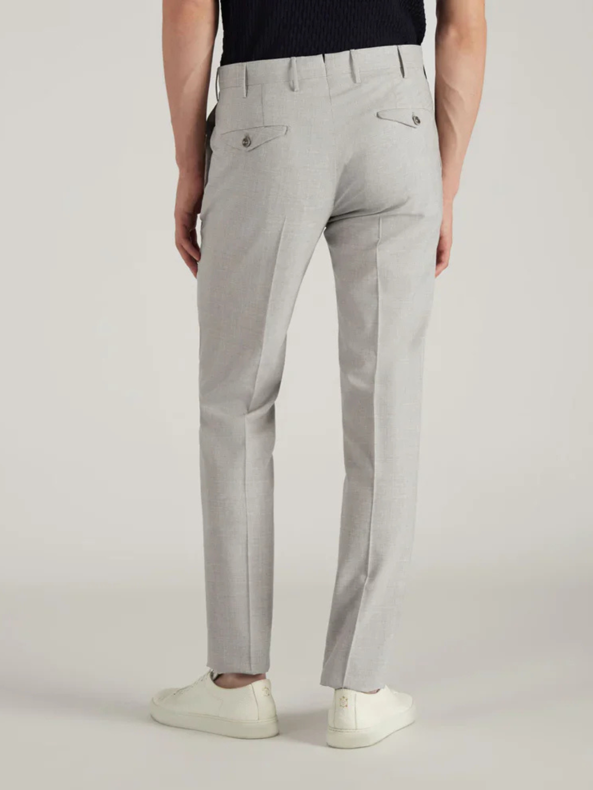 Men's Slim Fit Tropical Wool Trousers