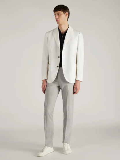 Men's Slim Fit Tropical Wool Trousers