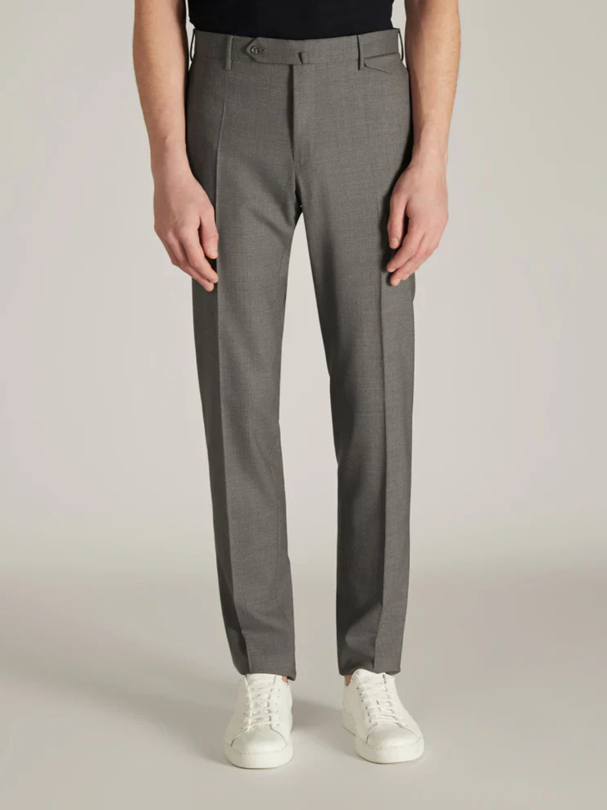 Men's Slim Fit Tropical Wool Trousers