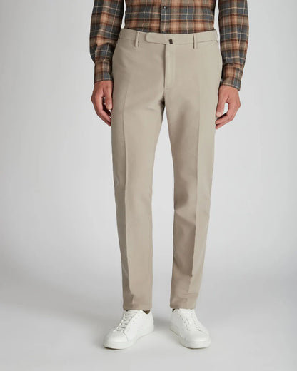 Men's Slim Fit Cotton Moleskin Trousers - Soft & Velvety