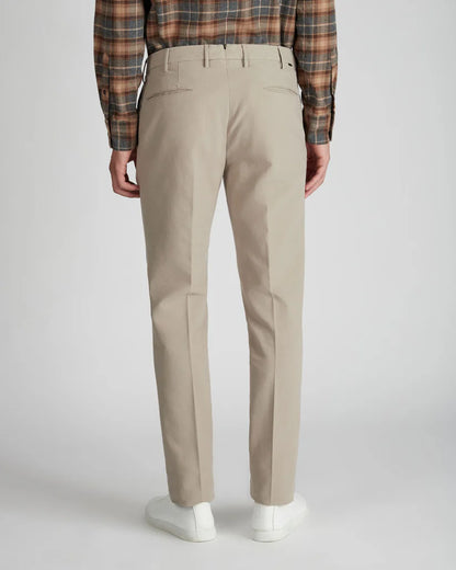 Men's Slim Fit Cotton Moleskin Trousers - Soft & Velvety