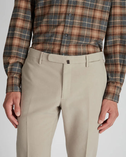 Men's Slim Fit Cotton Moleskin Trousers - Soft & Velvety