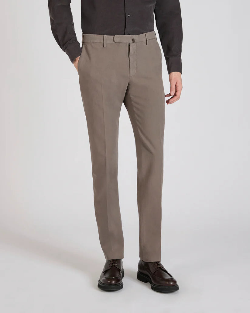 Men's Slim Fit Cotton Moleskin Trousers - Soft & Velvety