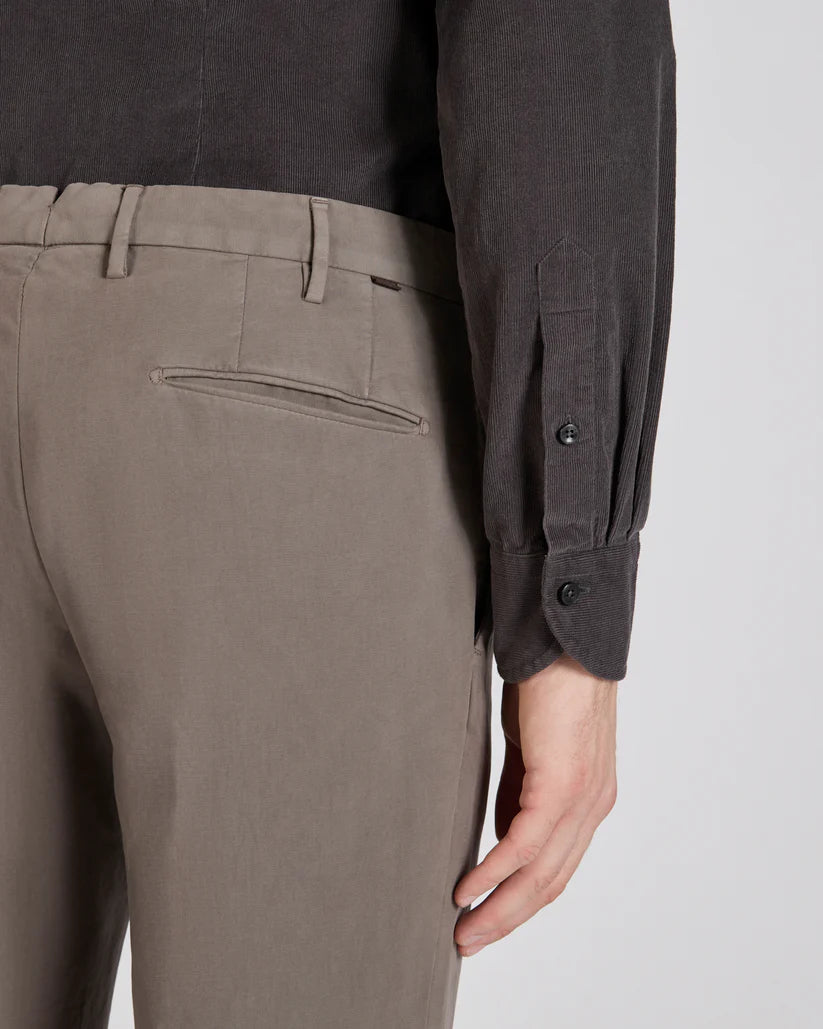Men's Slim Fit Cotton Moleskin Trousers - Soft & Velvety