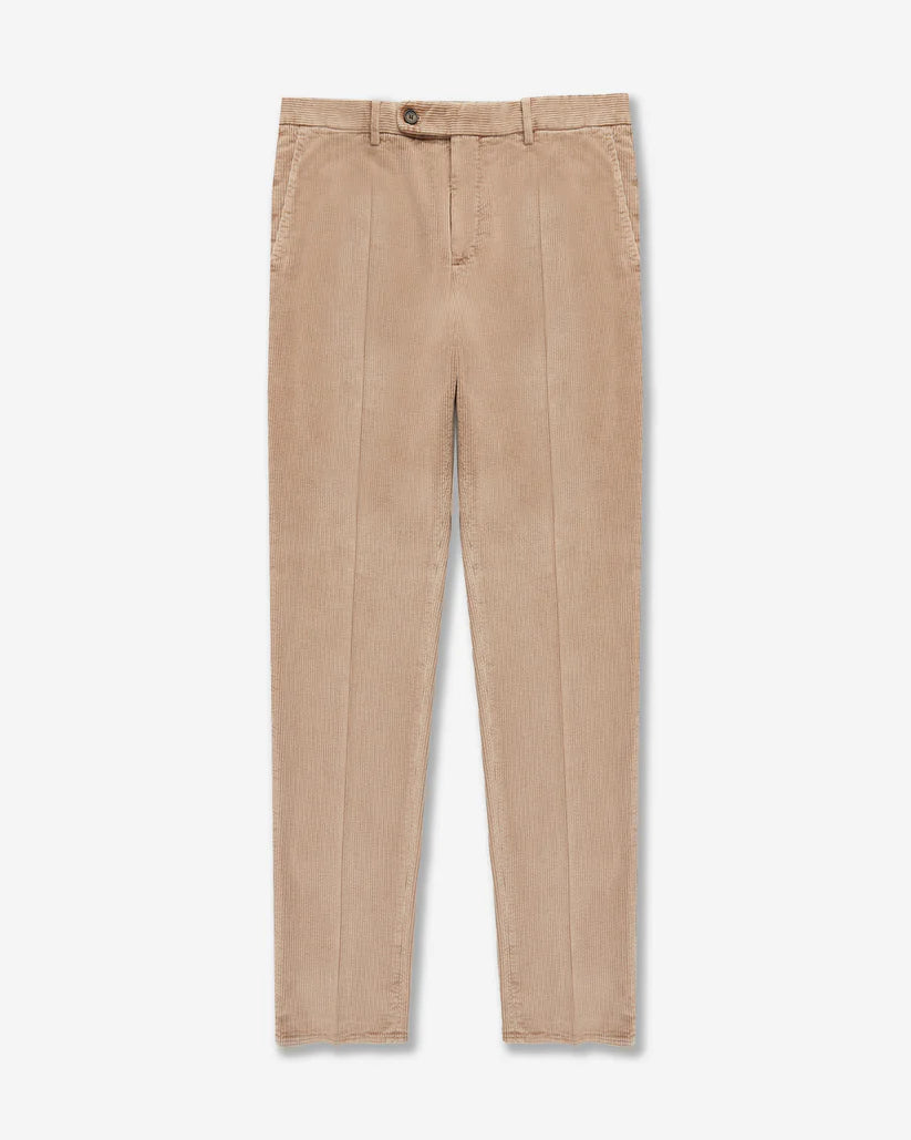 Men's Tapered Fit Corduroy Trousers - Cotton | Smart Casual
