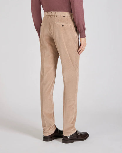 Men's Tapered Fit Corduroy Trousers - Cotton | Smart Casual