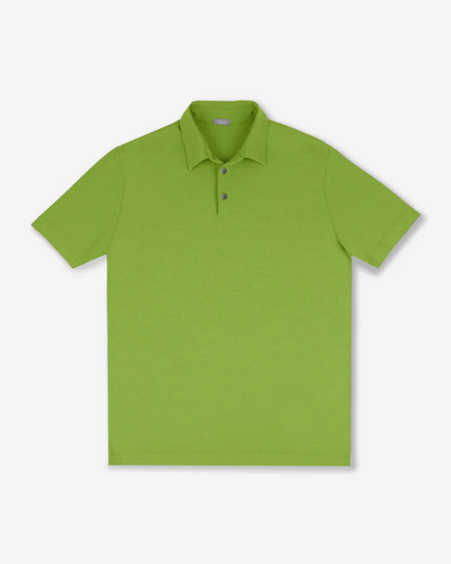 Slim-Fit Premium Cotton Polo Shirt - Green | Lightweight & Breathable