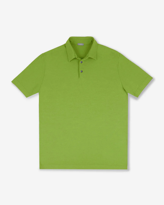 Slim-Fit Premium Cotton Polo Shirt - Green | Lightweight & Breathable