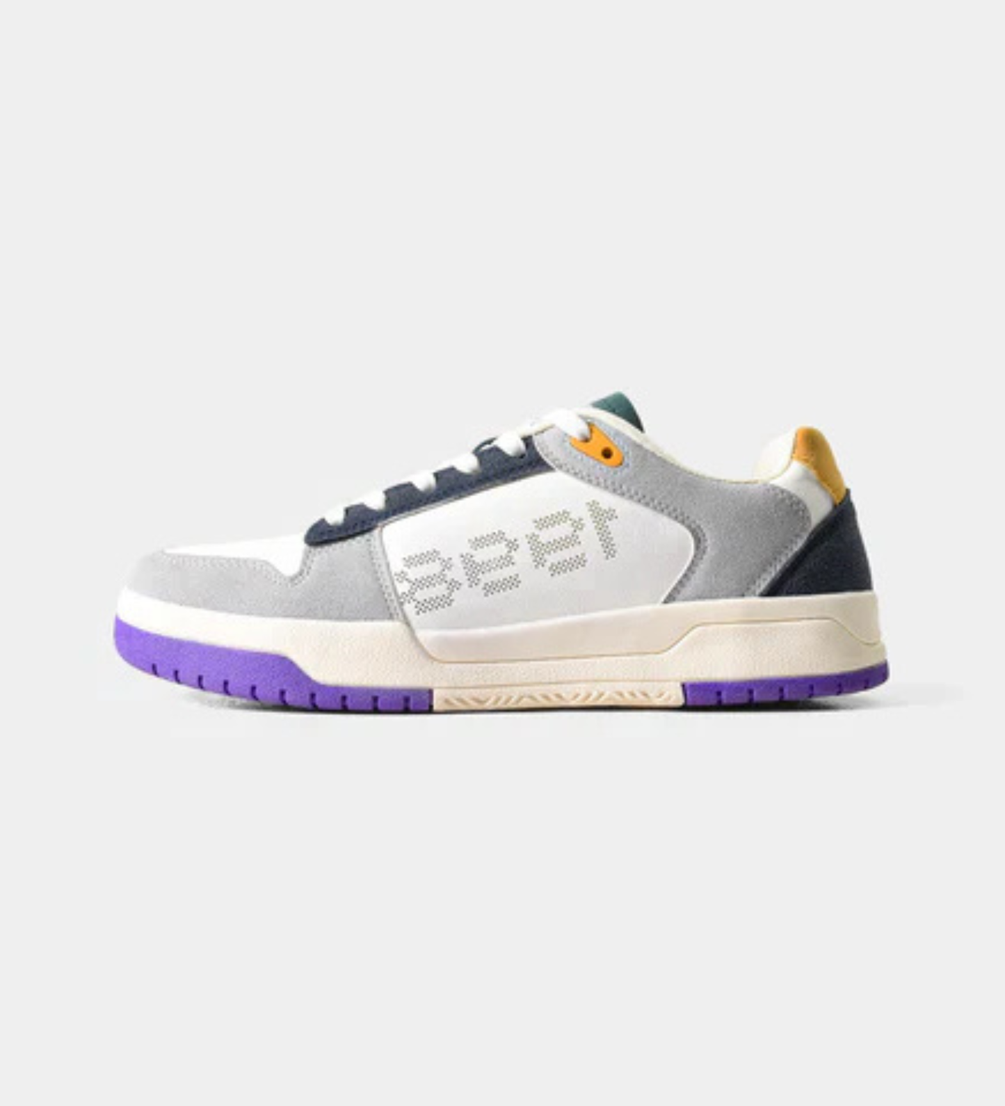 Men's Faux-Leather Lace-Up Sneakers