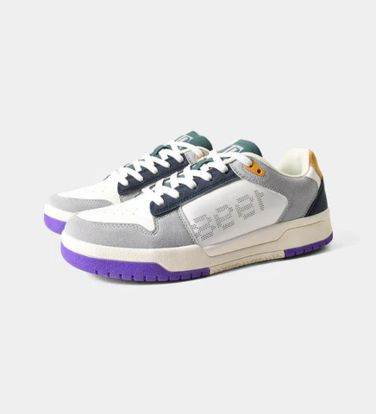 Men's Faux-Leather Lace-Up Sneakers