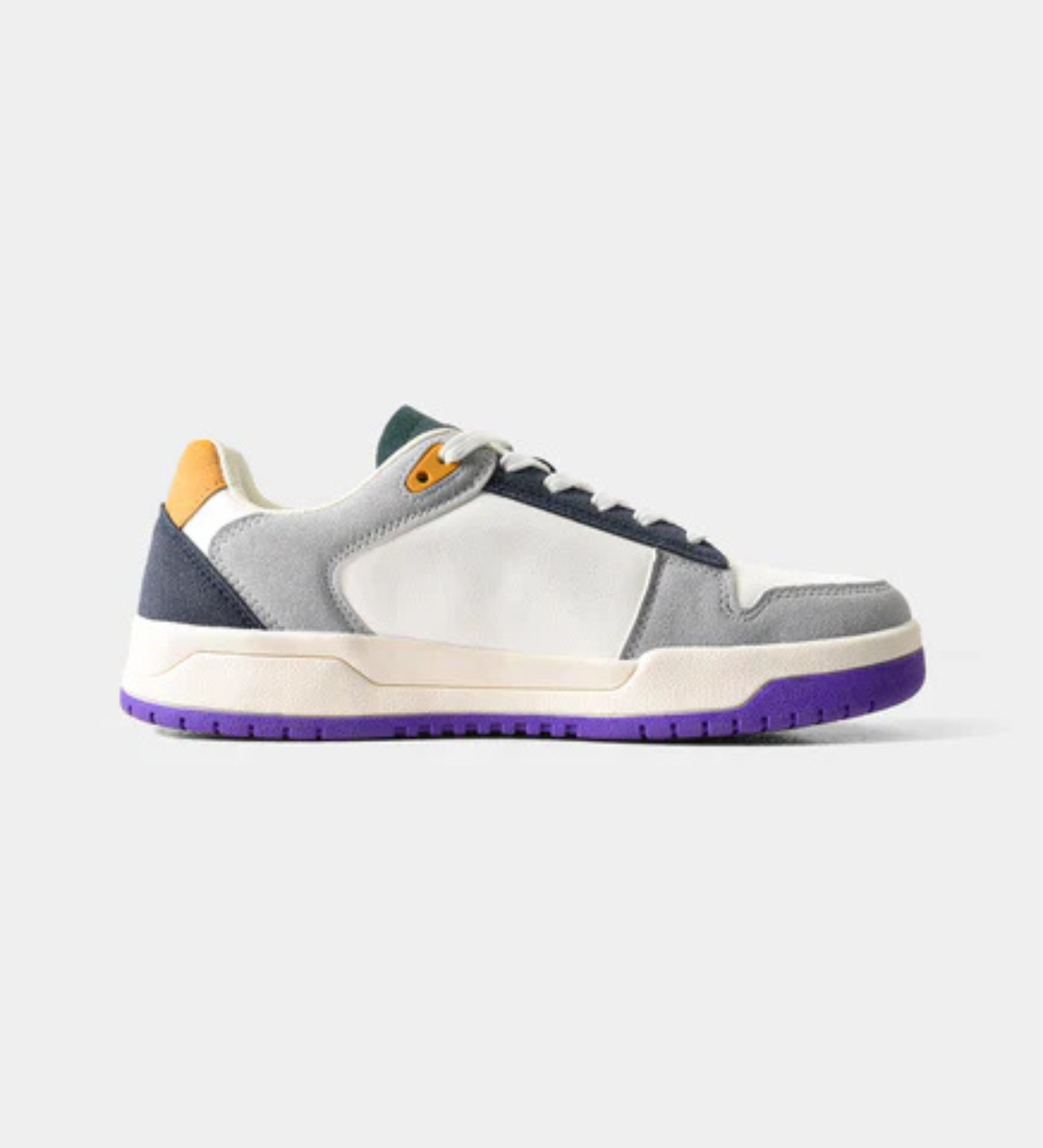 Men's Faux-Leather Lace-Up Sneakers