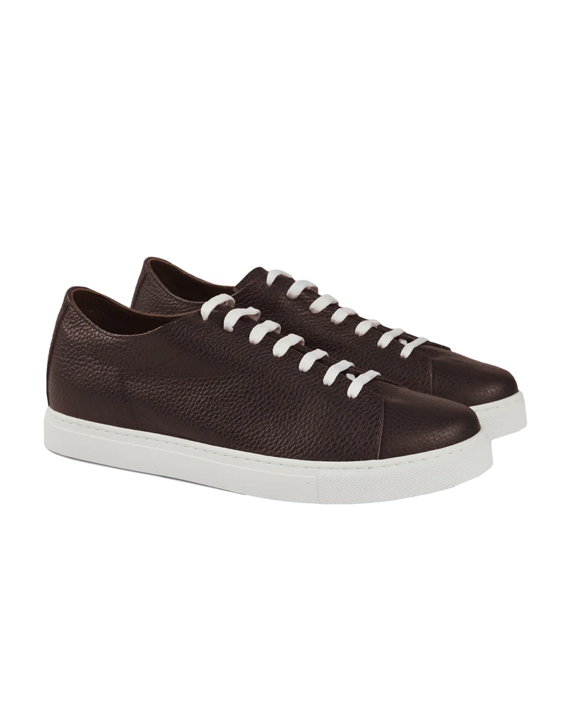 Hammered Handcrafted Calfskin Low-Top Sneakers