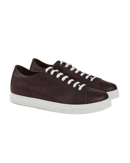 Hammered Handcrafted Calfskin Low-Top Sneakers