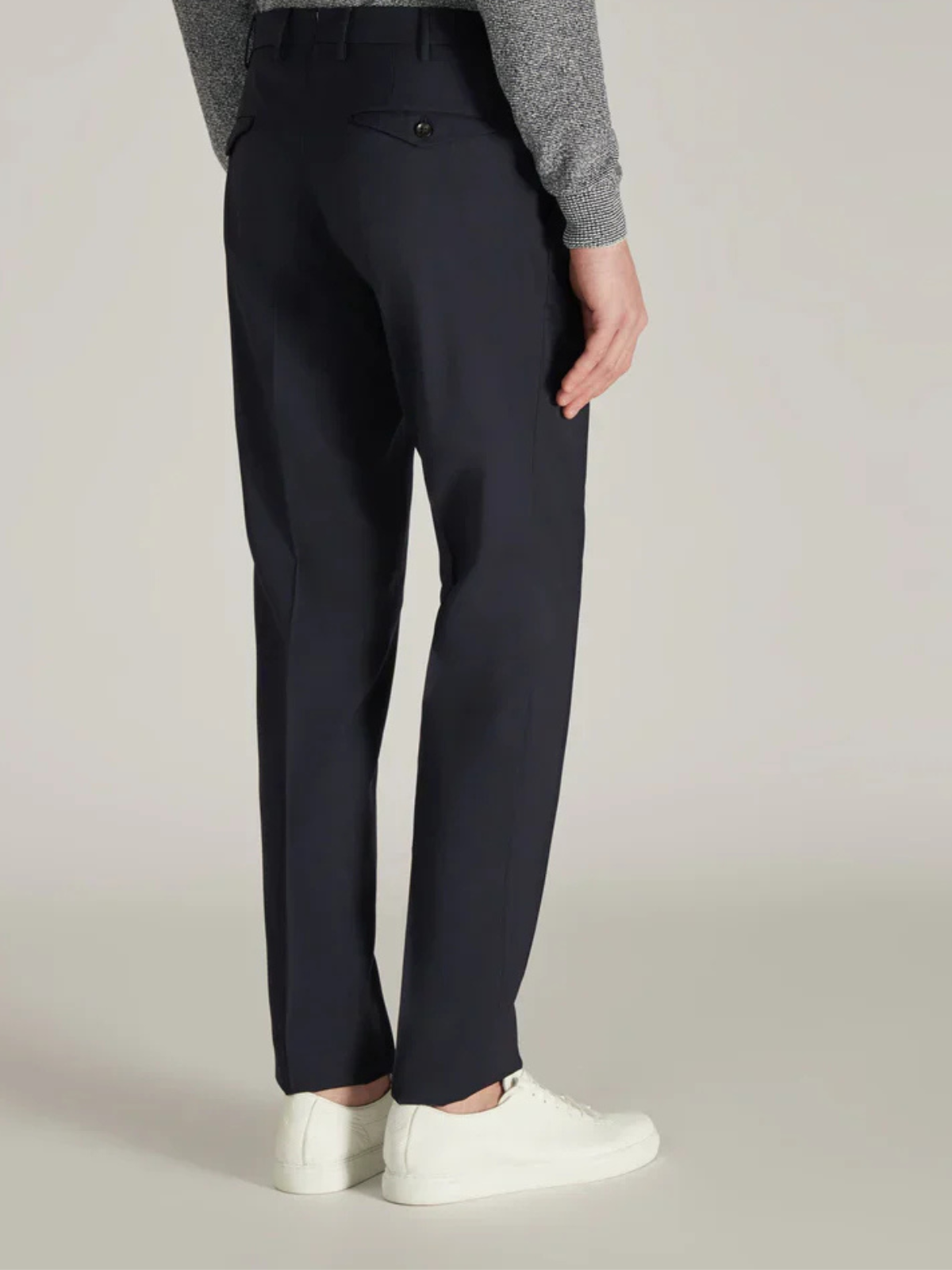 Men's Slim Fit Tropical Wool Trousers