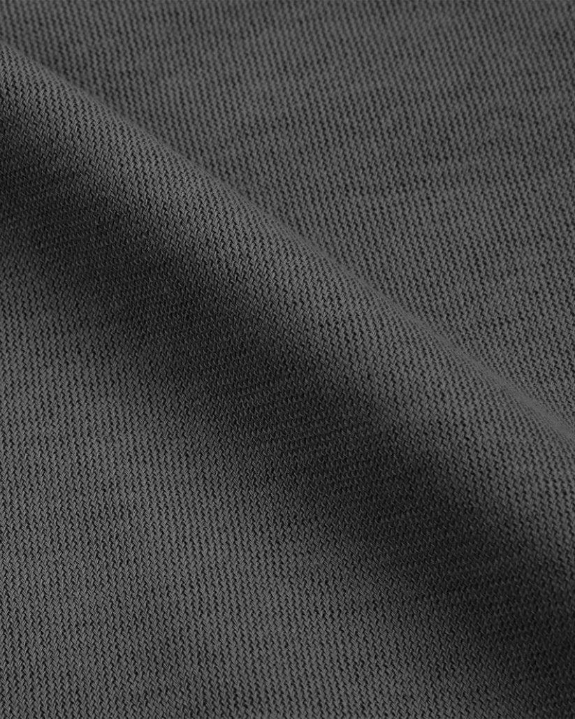 Slim-Fit Premium Cotton Polo Shirt - Asphalt Grey | Lightweight