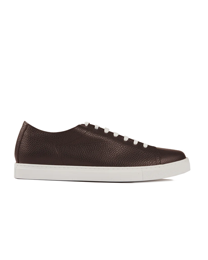 Hammered Handcrafted Calfskin Low-Top Sneakers