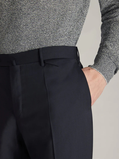 Men's Slim Fit Tropical Wool Trousers