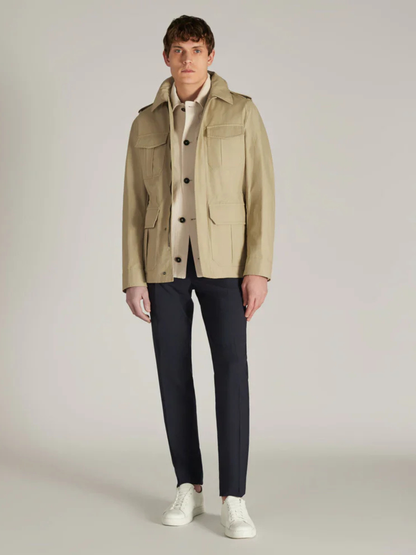 Men's Slim Fit Tropical Wool Trousers