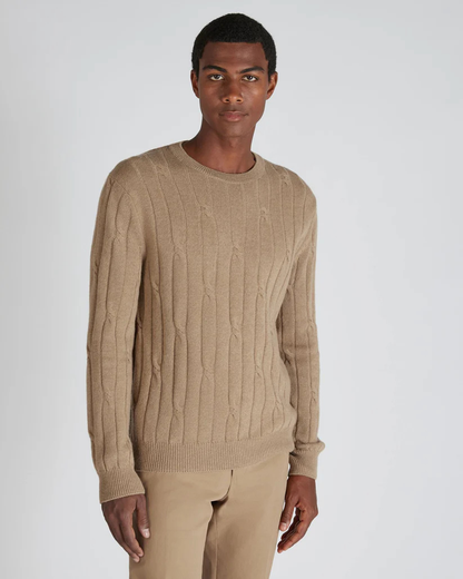 Men’s Slim Fit Wool & Cashmere Crew Neck Sweater