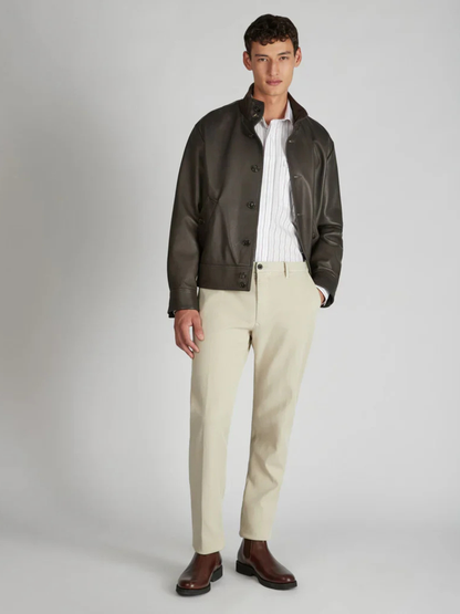 Men's Slim Fit Stretch Cotton Trousers